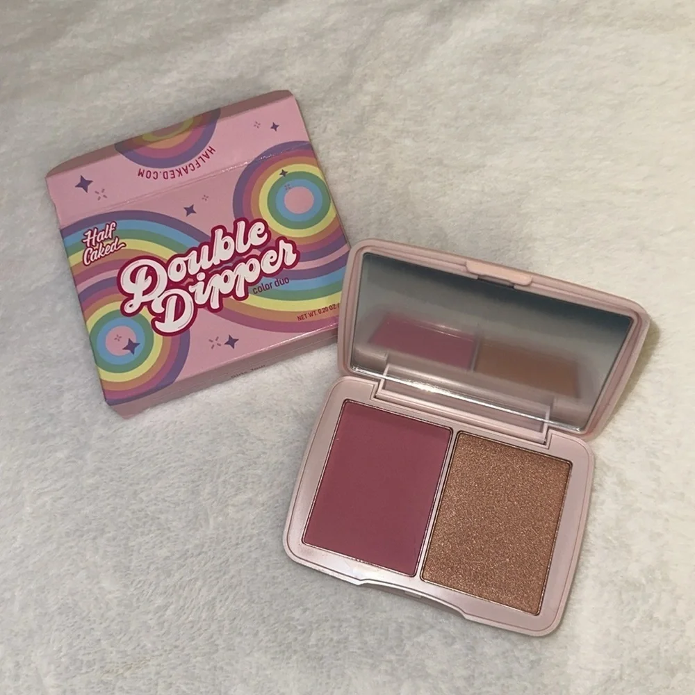 Half Caked Double Dipper Color Duo Girls Tour Blush & Highlight New